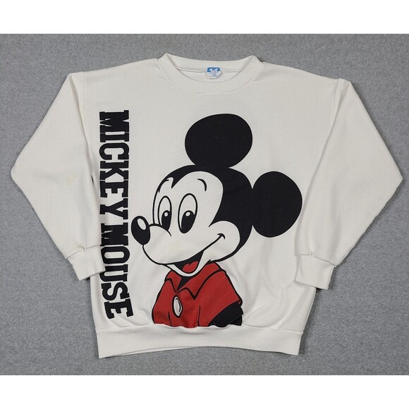 Vtg Y2K Disney Unisex Mickey Mouse Graphic Pullover Sweatshirt Sz L (22"x27") - Picture 1 of 9
